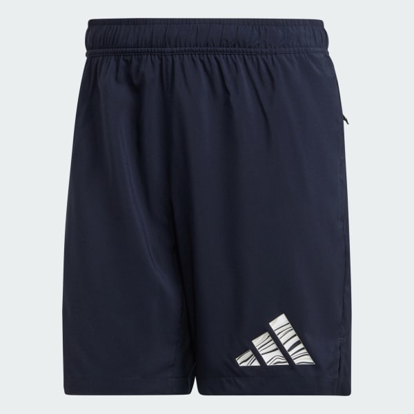 Azul Shorts de Entrenamiento HIIT 