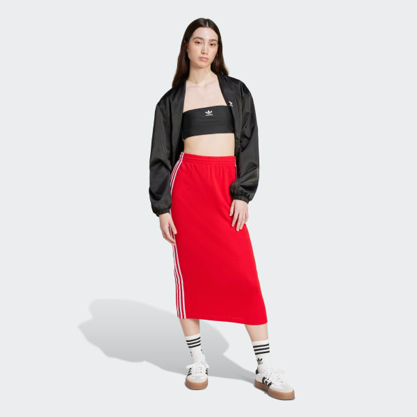 Rojo Falda tejida