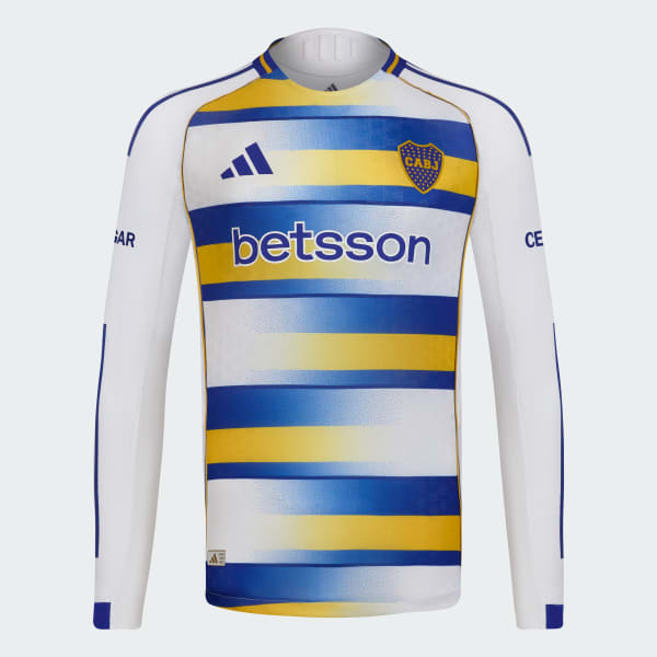 Blanco Camiseta Tercer Uniforme Boca Juniors 2026 Manga larga (Versión Jugador)