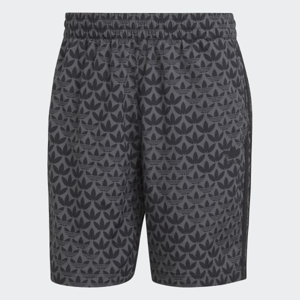 Schwarz Originals Monogram Badeshorts