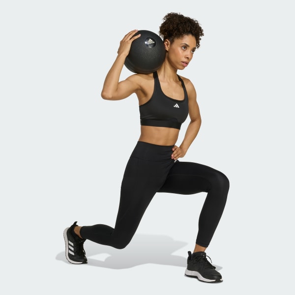 Đen Quần Legging 7/8 Đáy Trước Không Đường May Optime Essentials