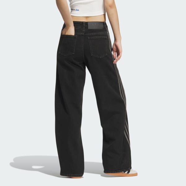 Black 루즈 데님 팬츠