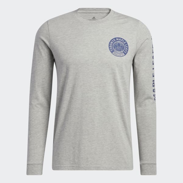 adidas Maple Leafs Vintage Crew Sweatshirt - Grey, Men's Hockey