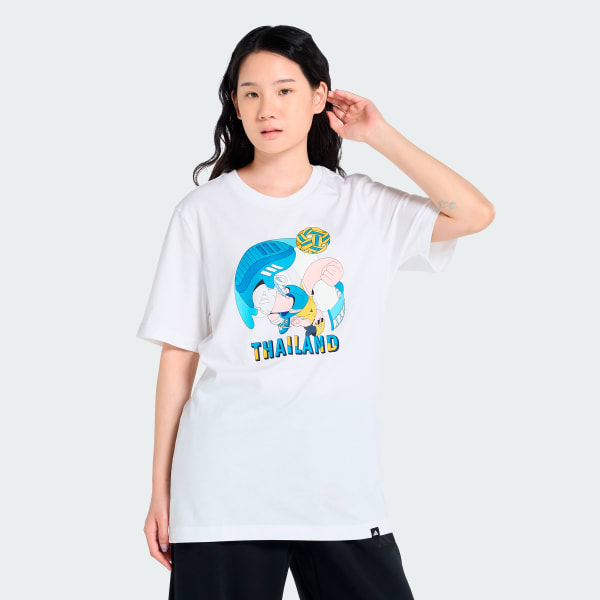 สีขาว เสื้อกราฟฟิกเซปักตะกร้อ