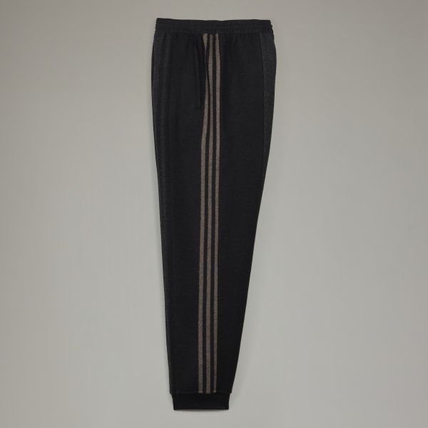 Black Engineered 3-Stripes Straight Leg Track Pants RO925