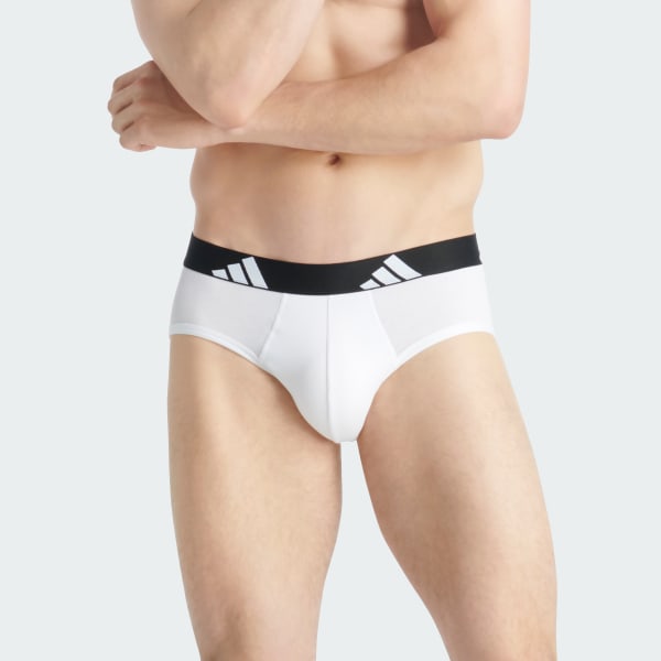 Weiss Active Flex Cotton Slip, 3er-Pack – Unterwäsche