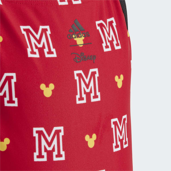 Red adidas x Disney Mickey Mouse Monogram Swimsuit