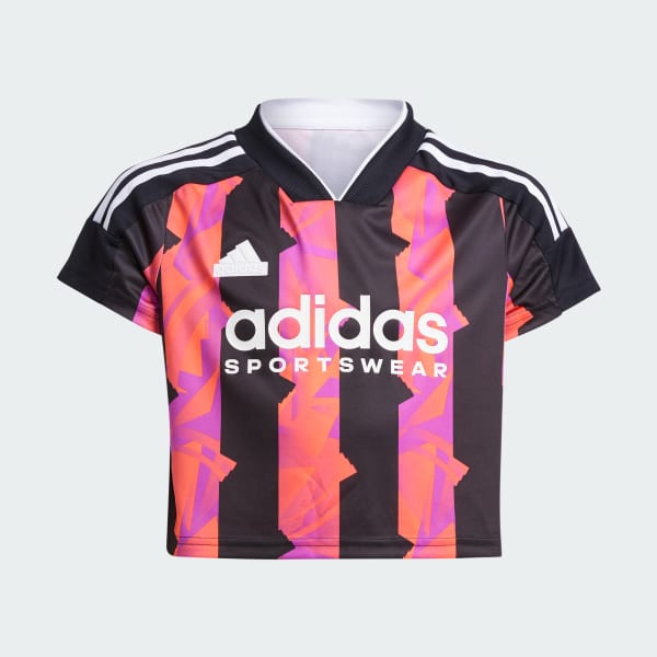 Black Tiro Crop Tee Kids