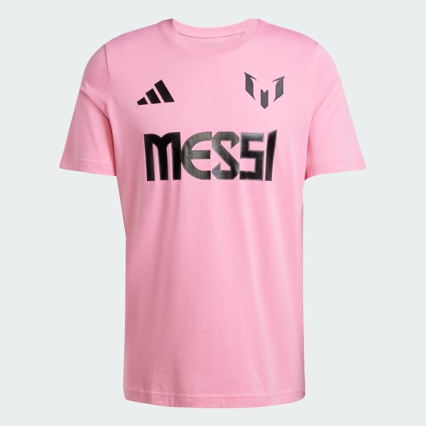 ruzová Tričko Messi Name and Number Graphic