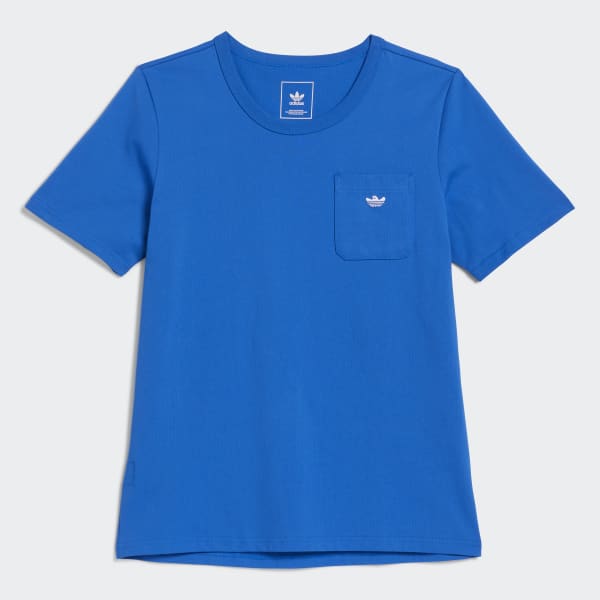 Bleu T-shirt épais à poche Shmoofoil SV386