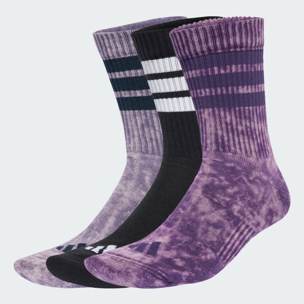 Violet Chaussettes mi-mollet Stonewash (3 paires)