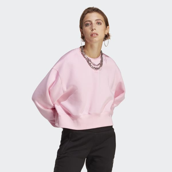 Pink Adicolor Essentials Crew Sweatshirt