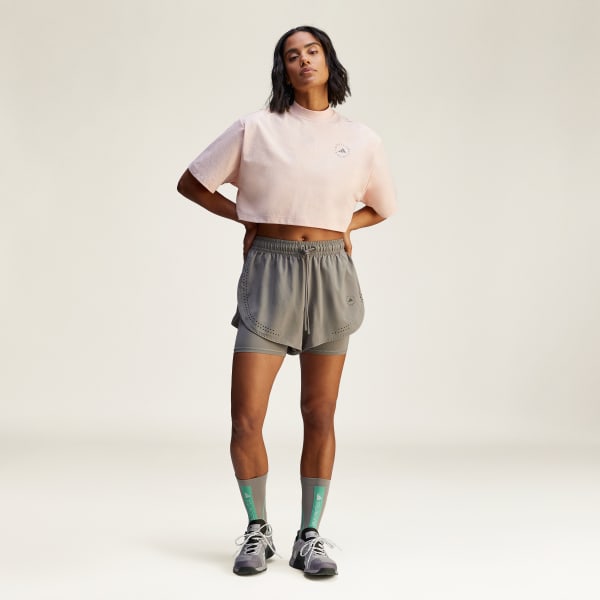 Adidas adidas by Stella McCartney Crop Tee GLOBAL SHIPPING