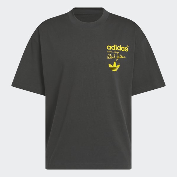 Tシャツ・カットソー adidas Karim Skyhook Tee Carbon JP2102 adidas Jabbar Skyhook Tee - Grey | adidas Singapore