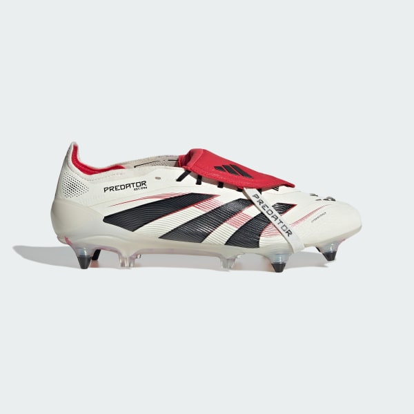Λευκό Predator Elite Fold-Over Tongue Soft Ground Boots