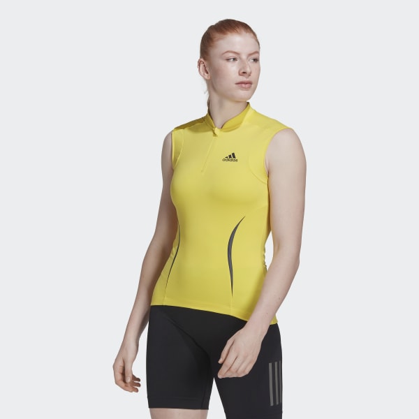 Geel The Cycling Mouwloos Shirt NEN14