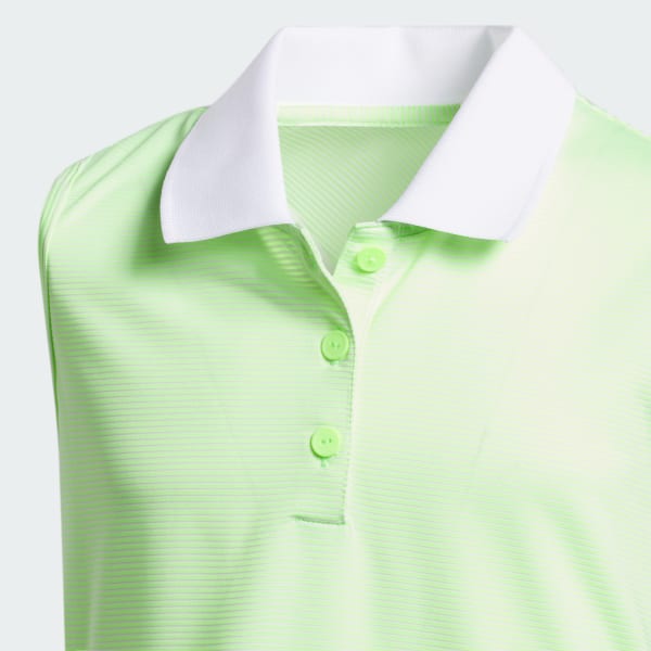 Verde Polo sin mangas Ottoman Striped