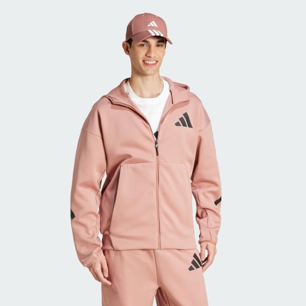 Pink Z.N.E. Full-Zip Hooded Track Jacket