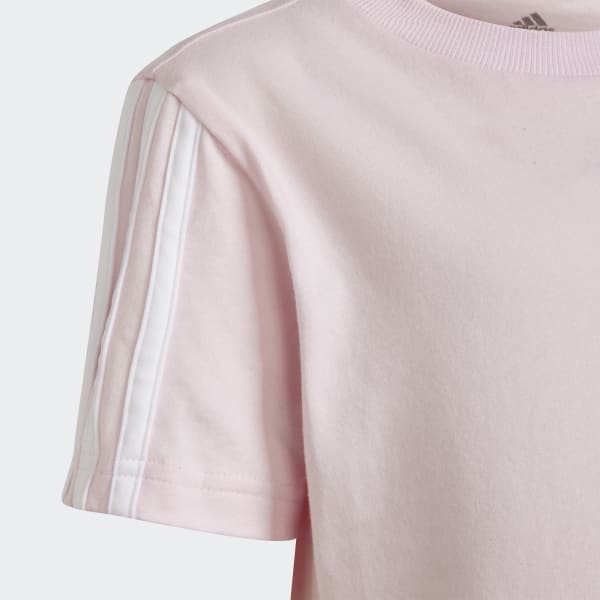 Rosa Playera 3 Rayas Essentials