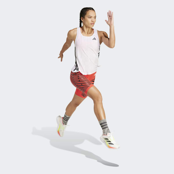 アディダス adizeroランニングシングレット - ホワイト | アディダス