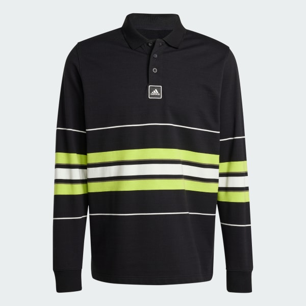 Black Striped Polo Shirt