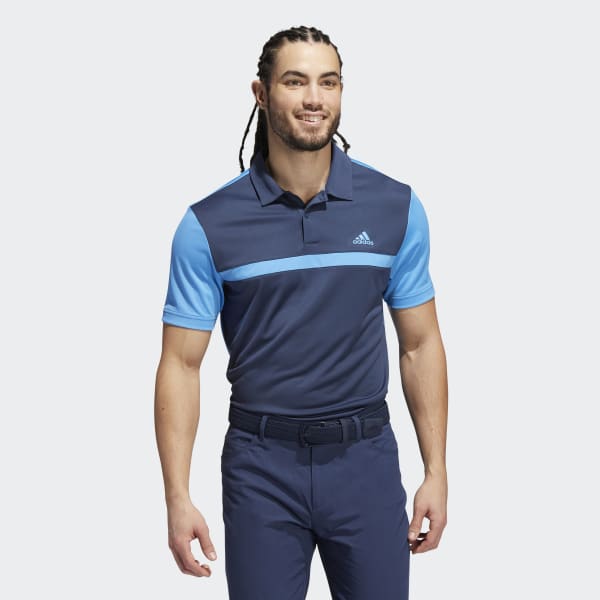 Blue Colorblock Polo Shirt CS936