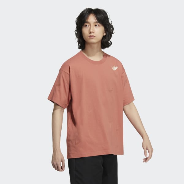 Adidas warped stripes tee store