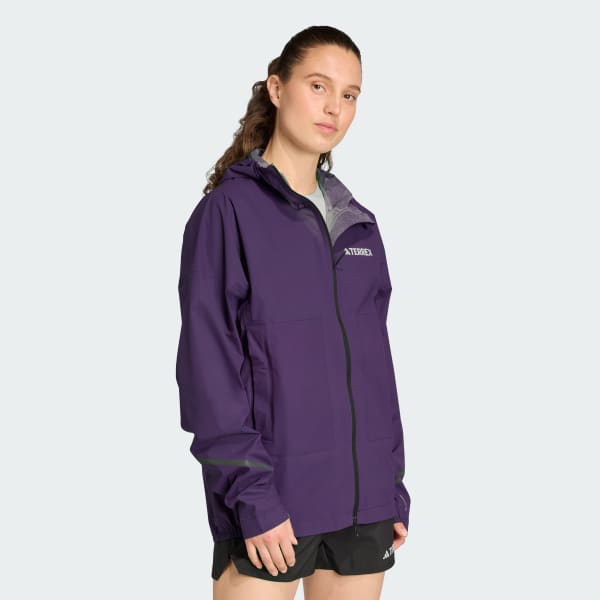 Purple Terrex Xperior 2.5 Layer Light CLIMAPROOF Jacket