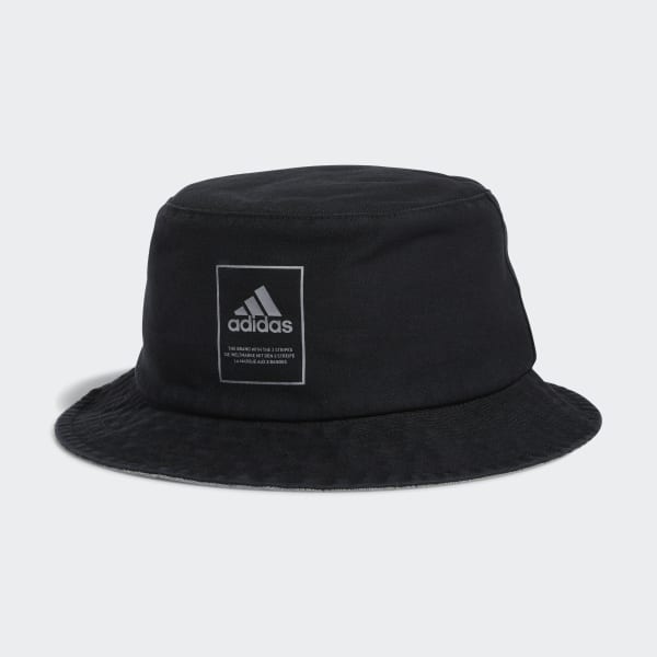 Black Lifestyle Washed Bucket Hat