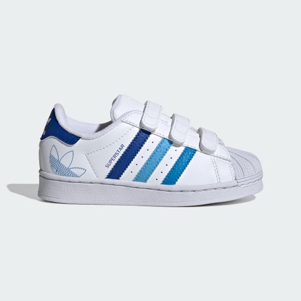 White Superstar Shoes Kids