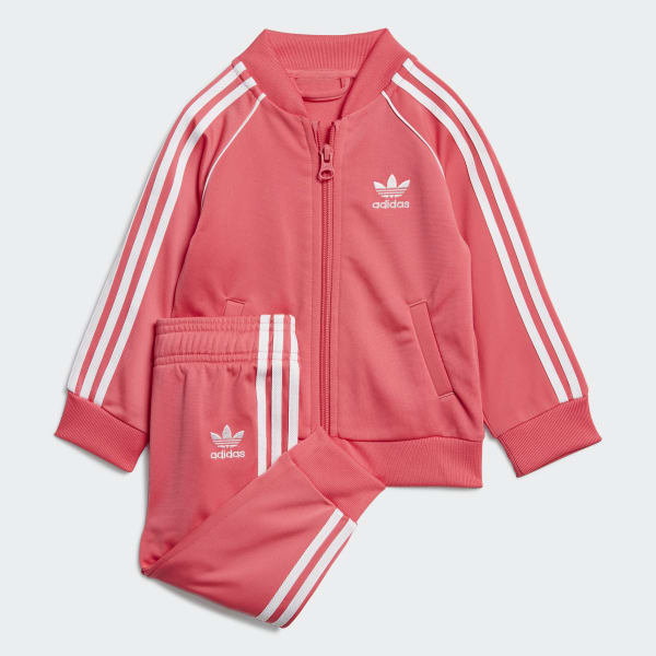 adidas light pink tracksuit