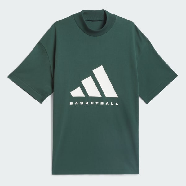 Verde T-shirt adidas Basketball 001