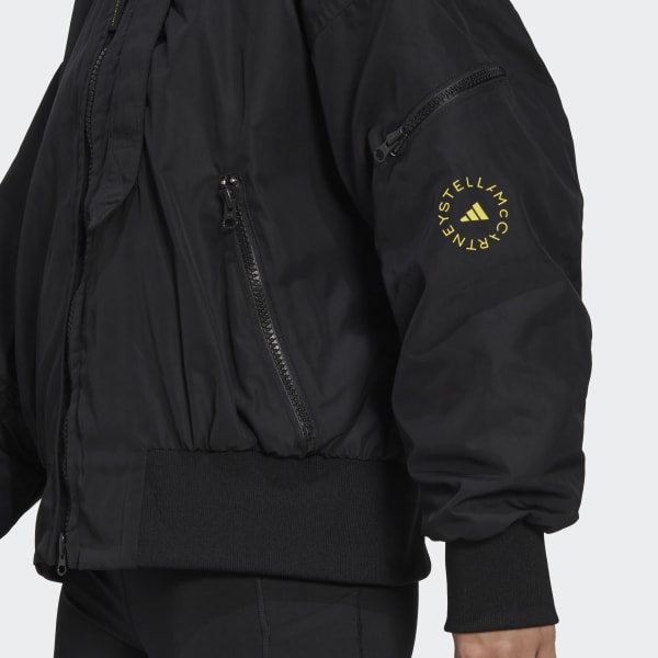 Czerń adidas by Stella McCartney Woven Bomber Jacket