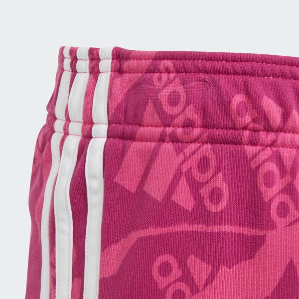 Rosa Shorts Estampado Essentials Infantil