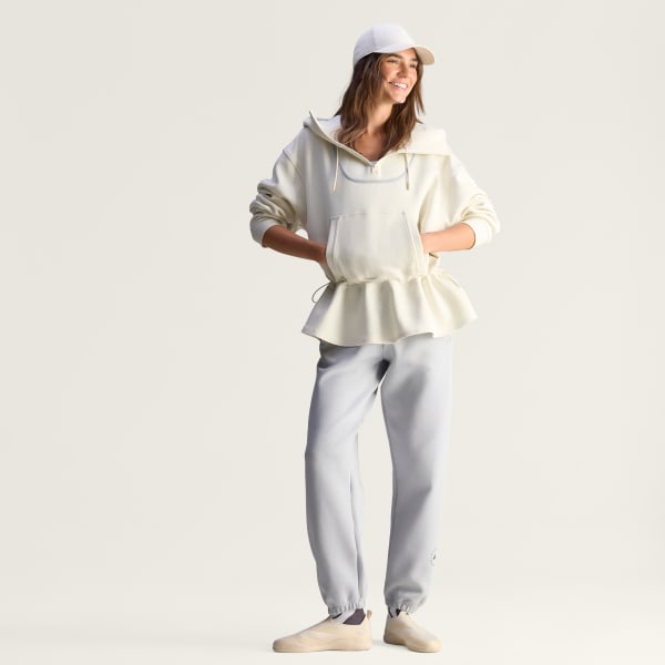 Beige adidas By Stella McCartney Peplum Hoodie