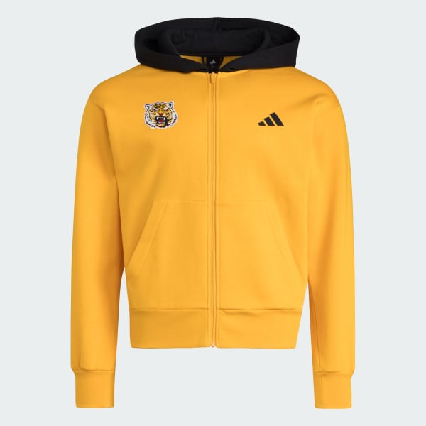 adidas Grambling State Tigers Full Zip Helmet Hoodie Yellow