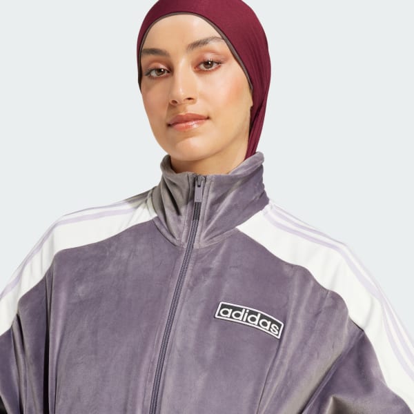 adidas Adibreak Velour Track Top Grey adidas Deutschland