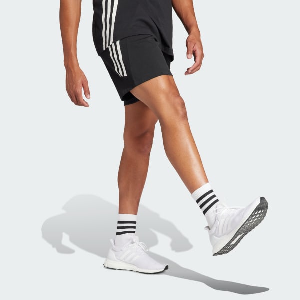adidas Future Icons 3-Stripes Shorts - Black | adidas UK