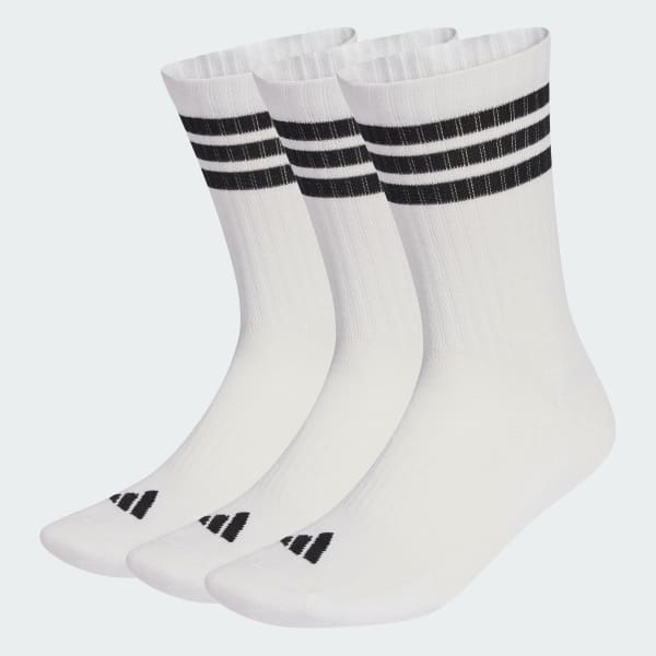 3-STRIPES CUSHIONED SPORTSWEAR CREW SOCKS 3 PAIR PACK