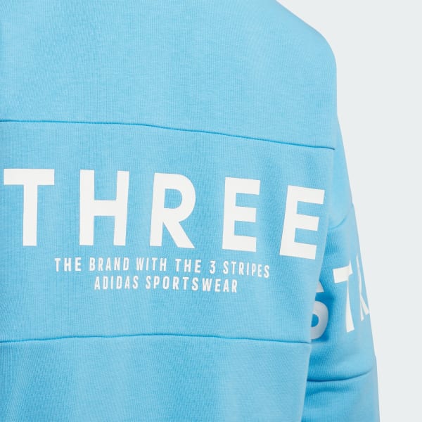 アディダス ワード クルーネック スウェットシャツ キッズ - ブルー