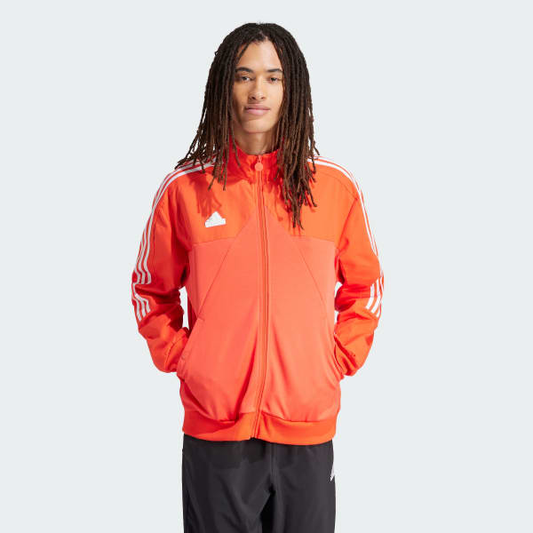 adidas Veste de survetement melange de matieres Tiro Orange adidas Canada