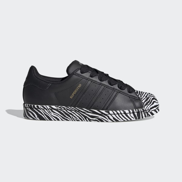 adidas superstar black white