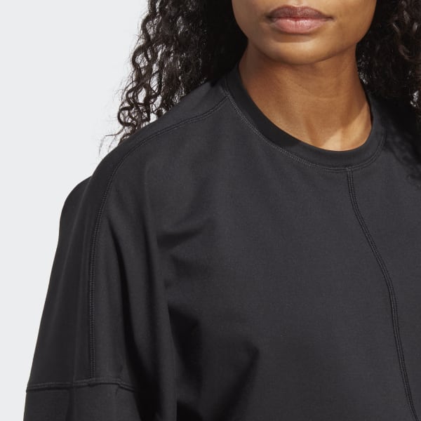 adidas Yoga Studio Crop Sweatshirt - Black | adidas Canada