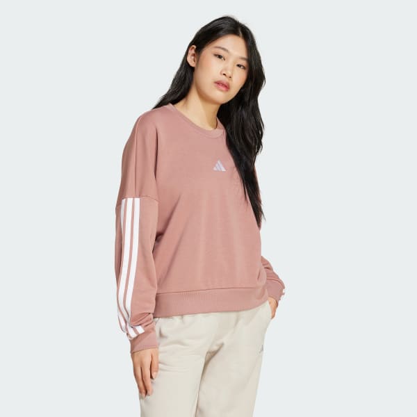 Rosado Polerón Essentials French Terry 3 Tiras