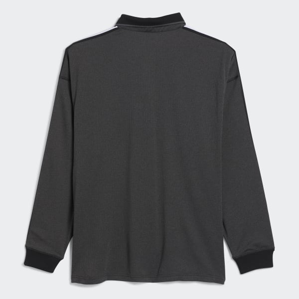 adidas Long Sleeve Polo Jersey (Gender Neutral) - Black | Unisex 
