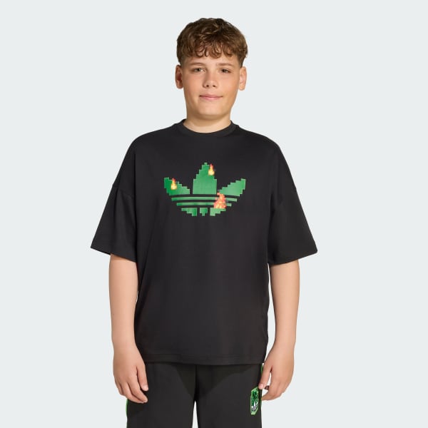 Đen Áo thun adidas x Minecraft cho Trẻ em