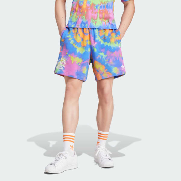 Blue Tie-Dyed Shorts