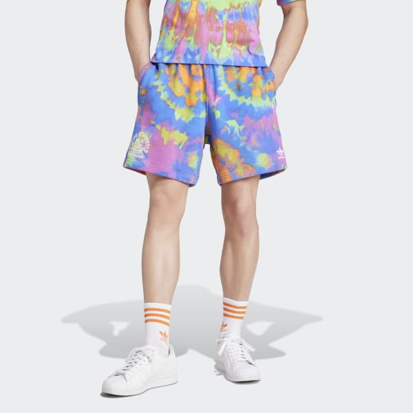 adidas Tie-Dyed Shorts - Blue | Free Shipping with adiClub