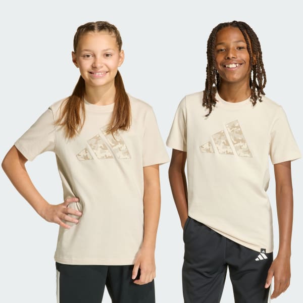 Beige Camo Graphic Tee Kids
