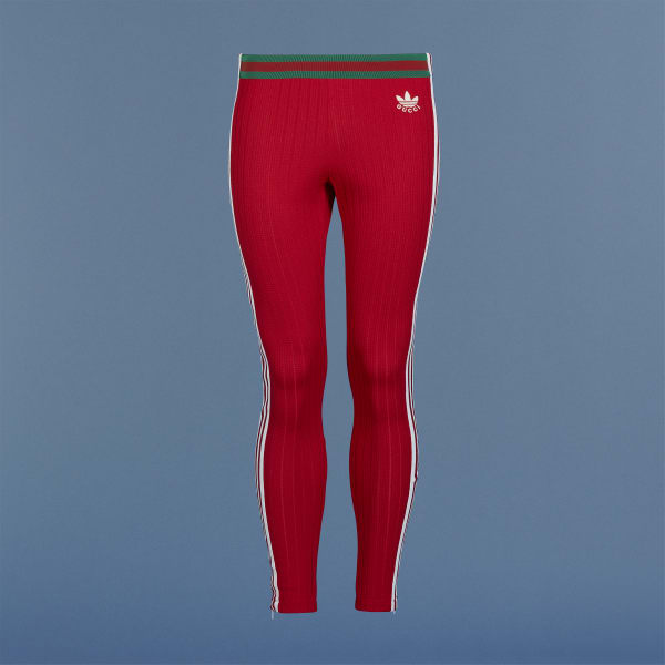 Rood adidas x Gucci Jersey Joggingbroek BUI40